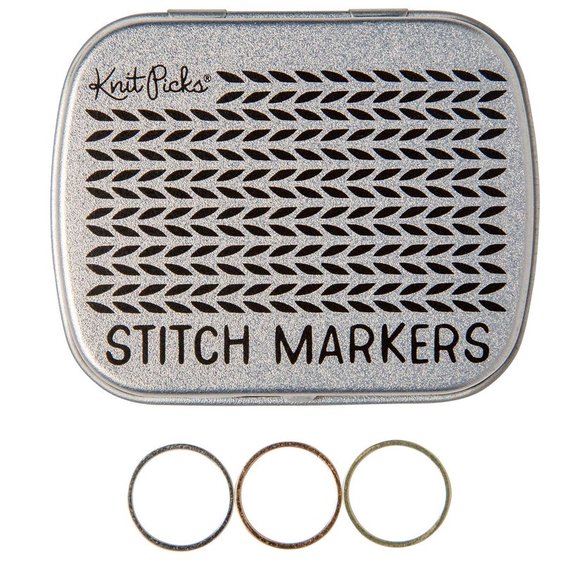 KnitPicks Knit Picks Metallic Stitch Marker Set - Large 30 Pack - Image 1